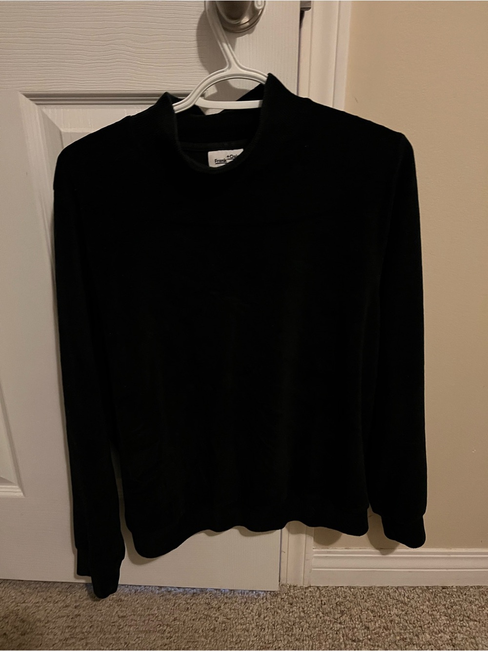Frank & Oak Black mock neck Sweater